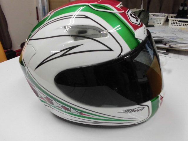 中古SHOEI X-12 Lサイズ SHOEIヘルメット、X12、サイズLの中古品、新品チークパッド付き(L