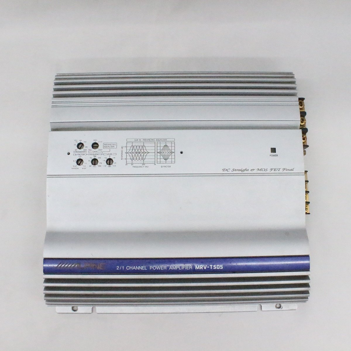 ALPINE アルパイン 高音質 2/1 CHANNEL POWER AMPLIFIER MRV-T505 昭和 バブル期
