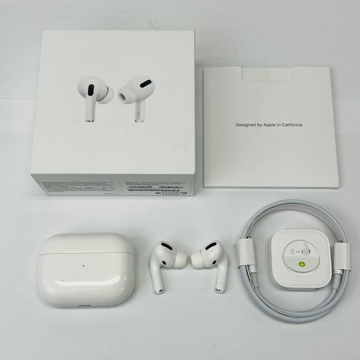 ☆1円～☆ Apple 純正 Air Pods Pro A2083 A2084 A2190 アップル エアーポッズ プロ 本体 箱付き ワイヤレス イヤホン 動作品 ②