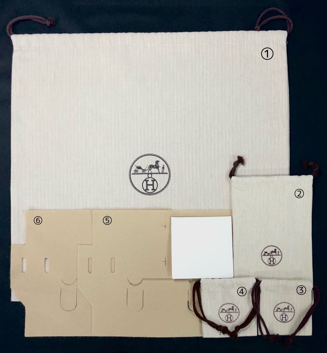 本物正規品】新品同様】HERMES エルメス】保存袋等7点セット】バーキン