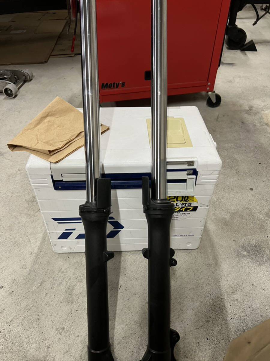 トリッカー DG10J純正フロントフォーク左右ショック オイル滲み