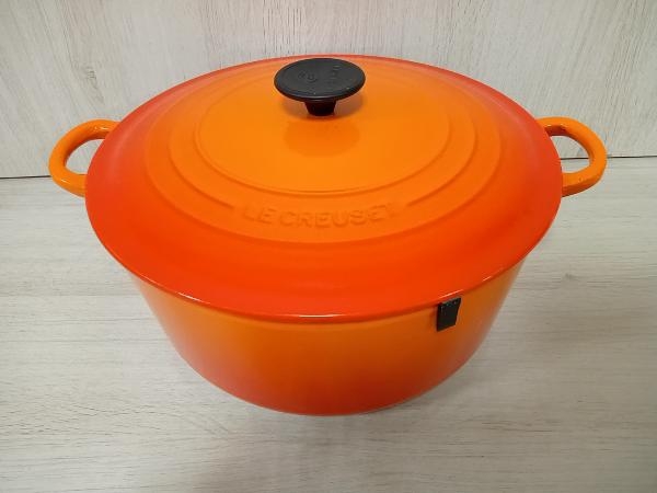 現状品 LE CREUSET　ル・クルーゼ　ココット・ロンド　28cm　使用感有