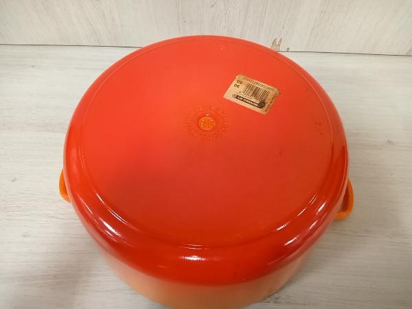 現状品 LE CREUSET　ル・クルーゼ　ココット・ロンド　28cm　使用感有