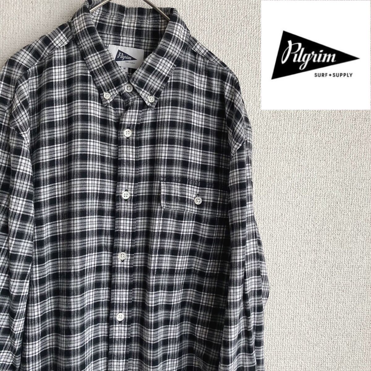 PILGRIM 長袖　チェック　ネルシャツ　ピルグリム　ビームス