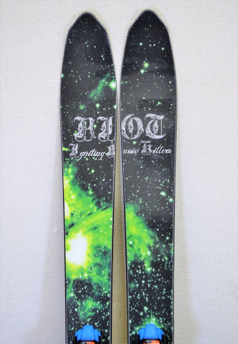 フリースタイル スキー板 RIOT SKIS 160cm MARKER 程度良】178cm RIOT 