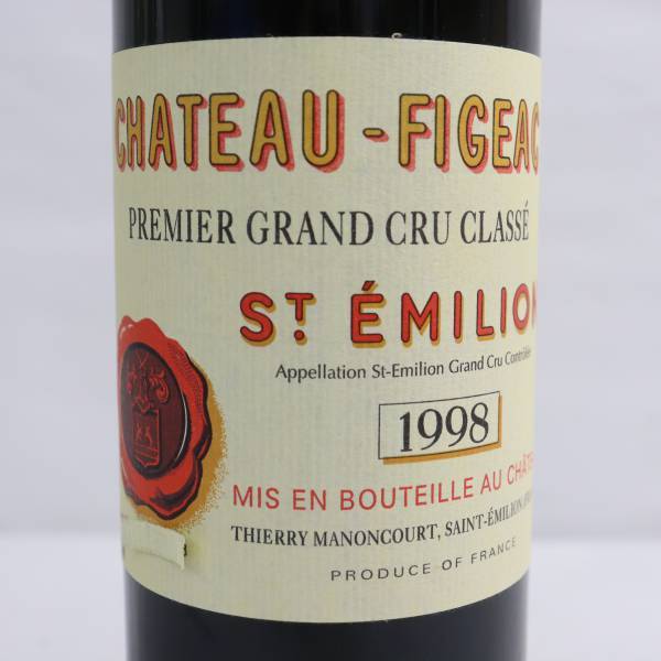 CHATEAU-FIGEAC（シャトーフィジャック）1998 13％ 750ml T23A130080