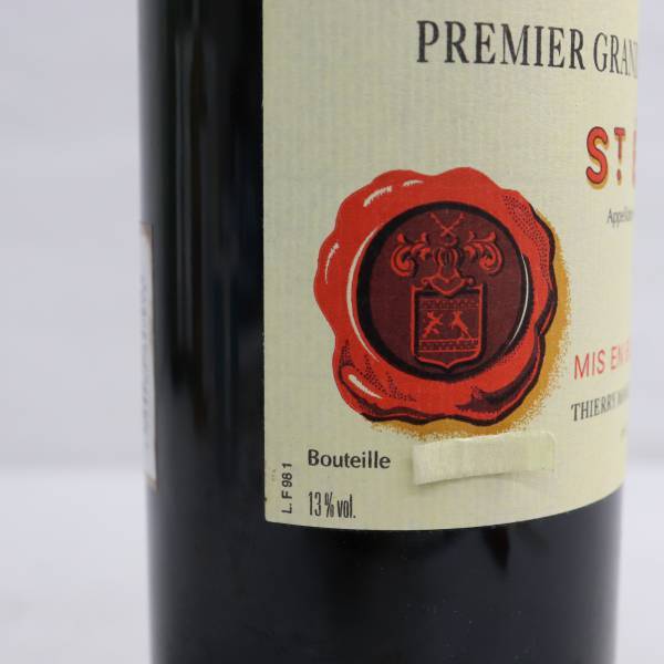 CHATEAU-FIGEAC（シャトーフィジャック）1998 13％ 750ml T23A130080