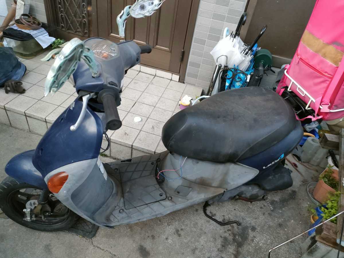 引き取り限定! lets 4 レッツ4原付　廃車済み 原付スズキレッツ4 不動車引き取り限定 - 引き取り限定! lets 4 レッツ