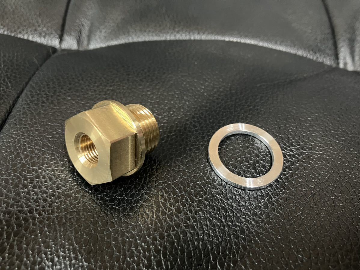 SALE，新品 ゼファー 400 / &chi; 油温 センサー 取り出し アダプター ヨシムラ プログレス2 アクティブ 油温計 真鍮製 PT1/8 zephyr カイ ZR400C(カワサキ用)｜売買されたオークション情報、yahooの商品情報をア カワサキ用
