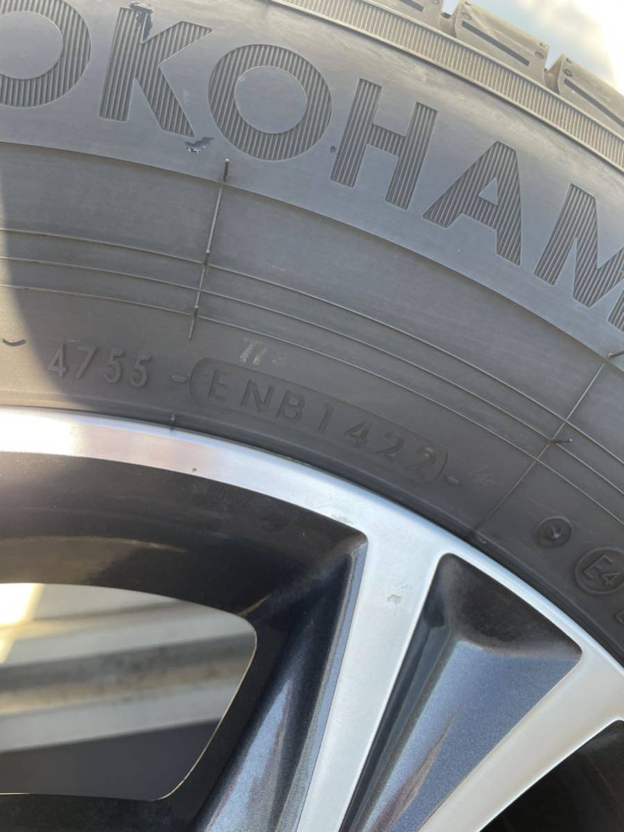 美品　ハイエース　200　純正アルミホイール、タイヤ 、ナット付　４本セット ハイエース 195&frasl;80R15 純正 U85107227 №B250214-B2&frasl;6H 0