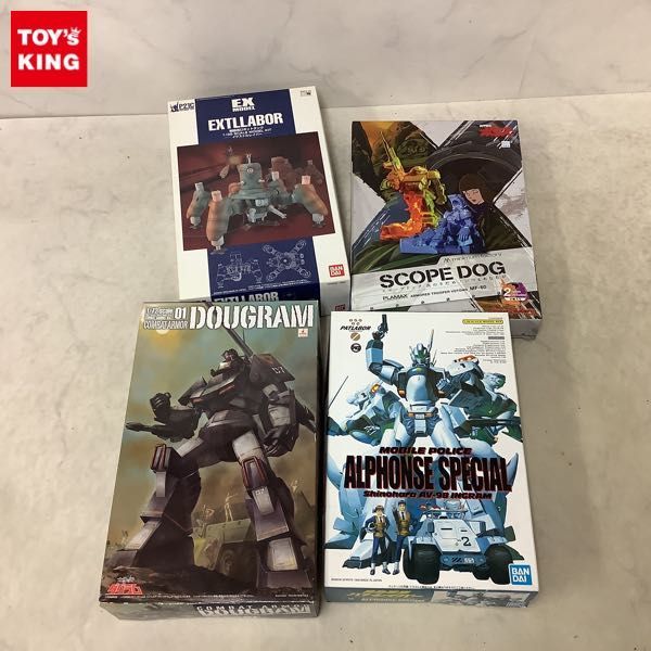 1円〜 機動警察パトレイバー 1/60 98式AVイングラム、太陽の牙ダグラム 1/72 コンバットアーマー ダグラム他