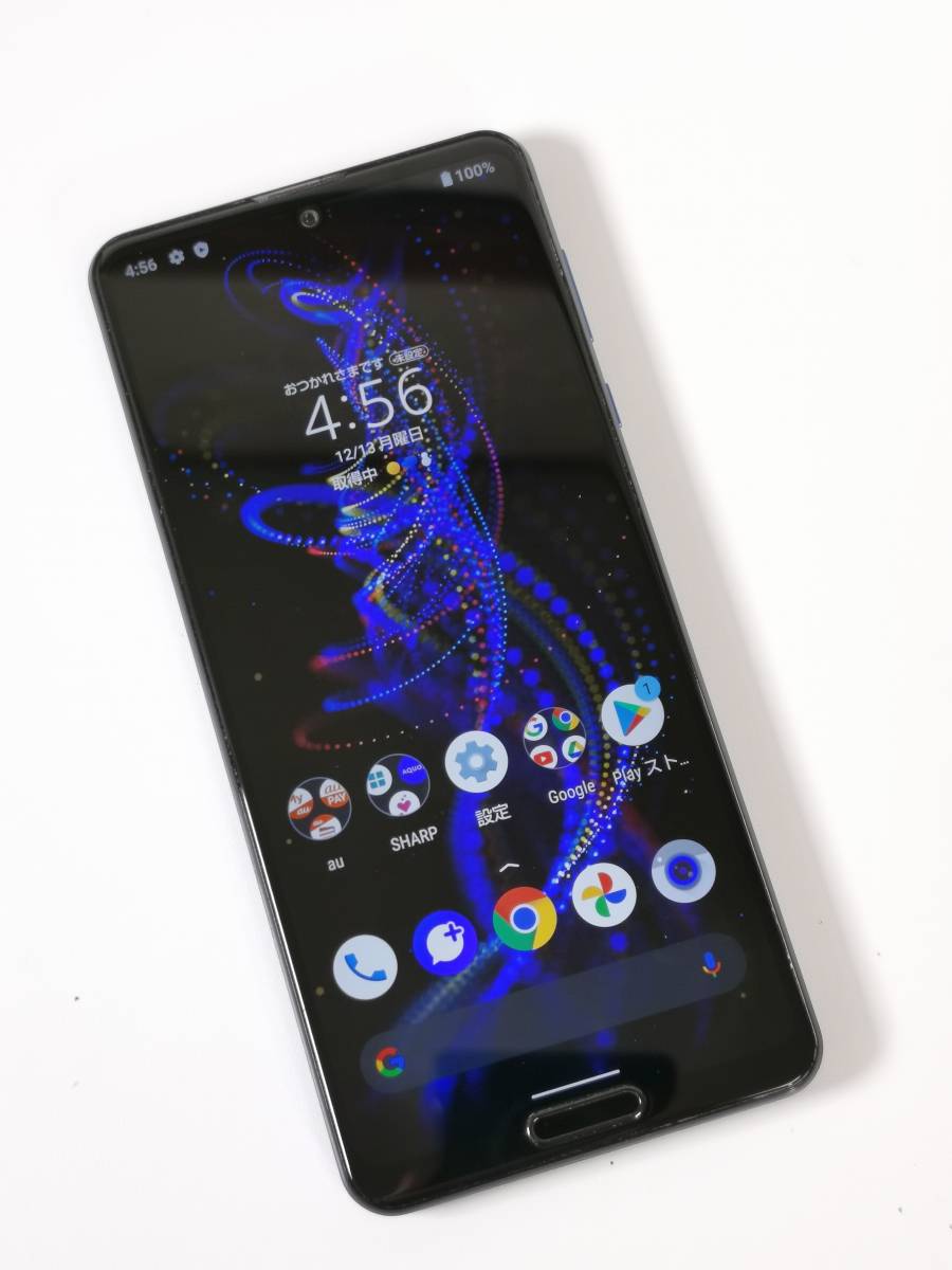 Android 】 AQUOS SHG01 R5G アースブルー AU SIMロック解除済 中古