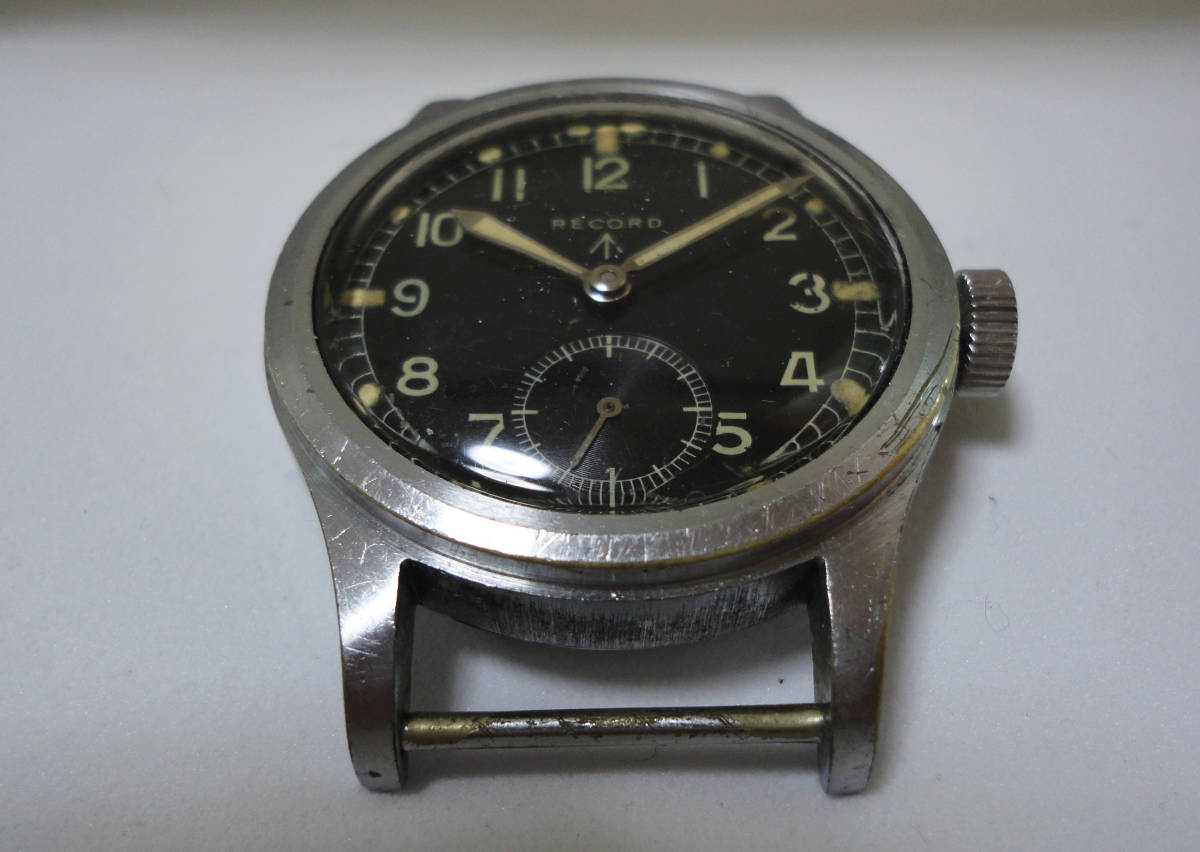 希少 RECORD レコード 英国軍用時計 ミリタリーウォッチ ブロード  