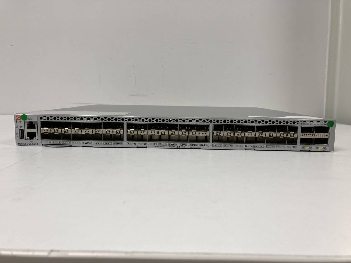 Brocade VDX 6740(BR-VDX6740-24-F) 、動作確認済み、初期化済み
