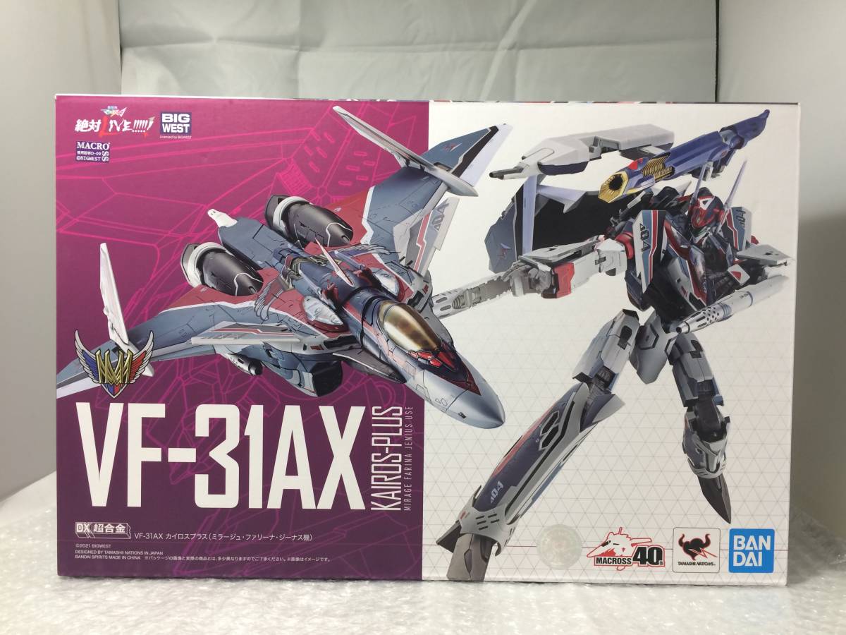 【未開封品】：DX超合金 劇場版 VF 31AX カイロスプラス ミラージュ ファリーナ ジーナス機 劇場版マクロスΔ 絶対LIVE!!!!!! (20230123)
