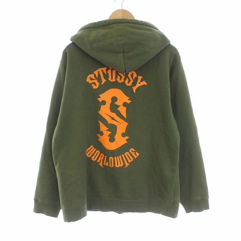 ステューシー STUSSY ジップアップ パーカー スウェット 長袖 ロゴ
