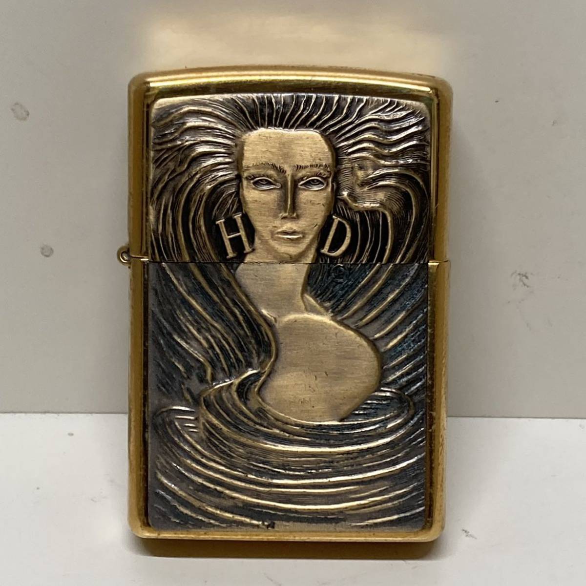  未着火 ジッポー 96' XⅡ ZIPPO HARLEY-DAVIDSON ハーレーダビッドソン メタルプレート女神 SOLID BRASS 1996年製(その他)｜売買されたオークション情報、yahooの商品情報をアーカイブ公開 - オークフ Zippo
