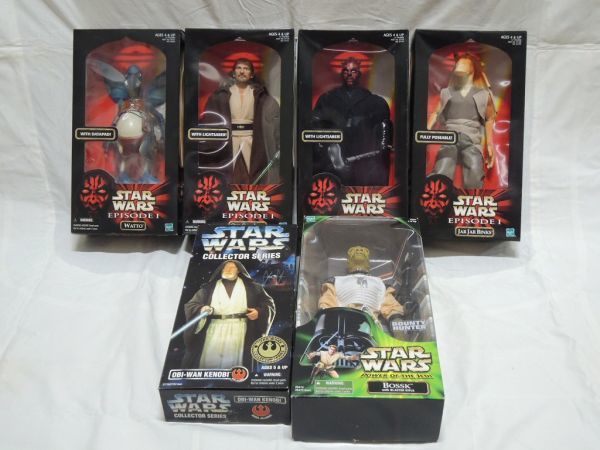 スターウォーズ 12インチ フィギュア ボスク オビ＝ワン ケノービ ダース モール ジャー ジャー ビンクス クワイ＝ガン ジン ワトー 0123