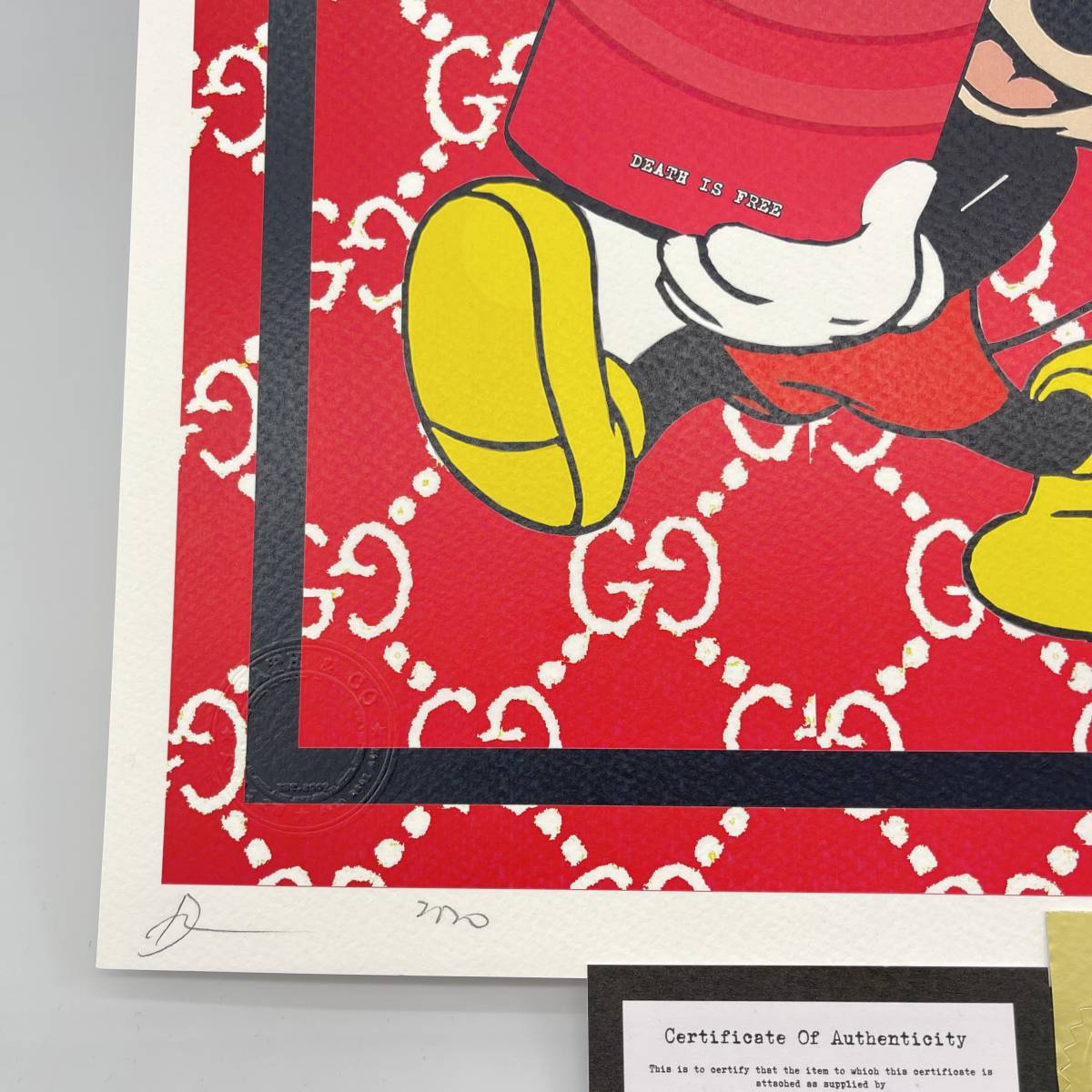 DEATH NYC 世界限定100枚 アートポスター Mickey Mouse ミッキーマウス 