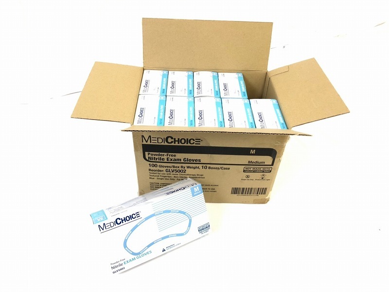 定番人気，格安 ゴム手袋 ニトリルグローブ 検査用手袋 Mサイズ 100枚入り&times;10箱 MEDICHOICE GLV5002 100 BA17RK-W(救急、衛生用品)｜売買されたオークション情報、yahooの商品情報をアーカイブ公開 - オークファン その他