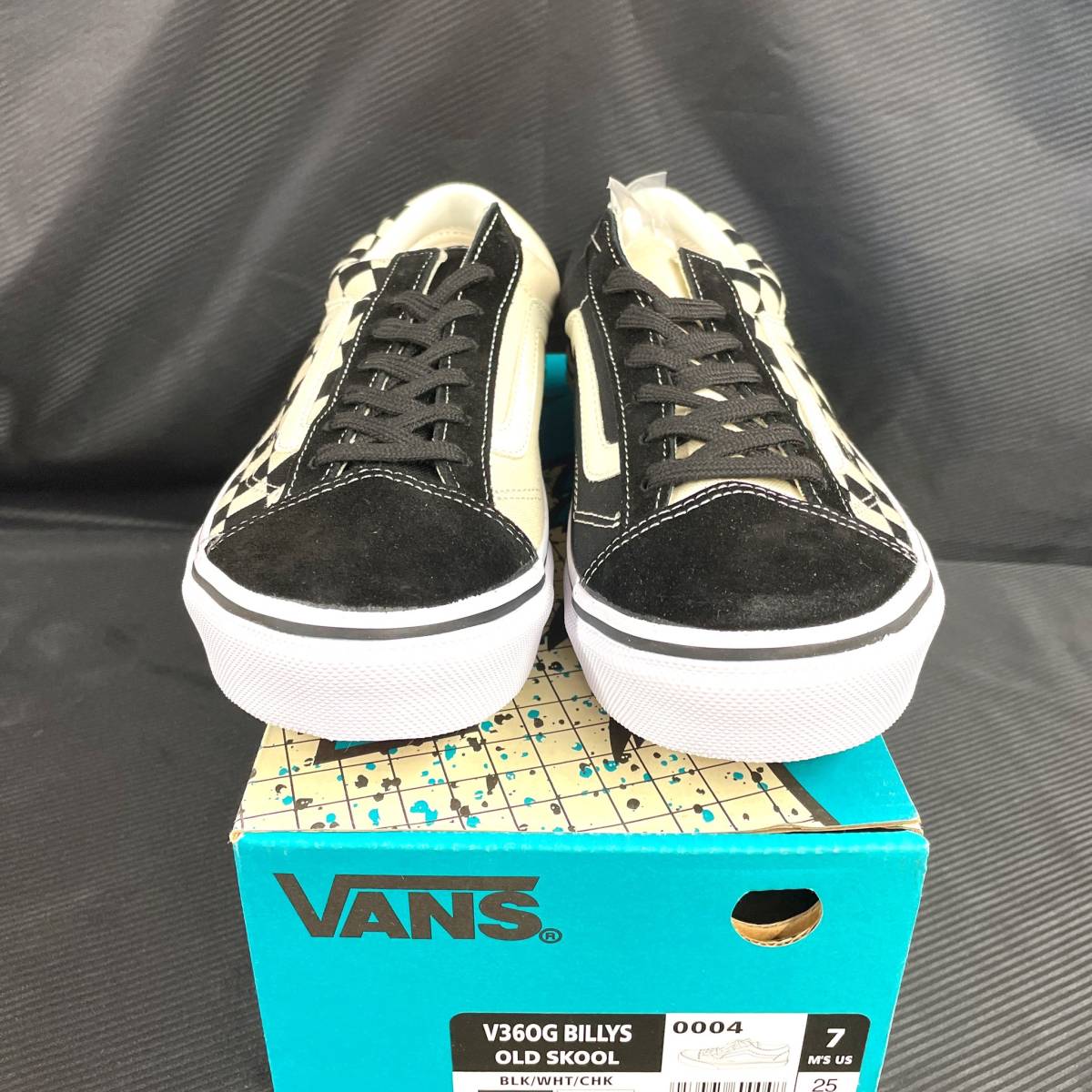 VANS BILLYS V36OG OLD SKOOL 25cm バンズ ビリーズ オールドスクール スニーカー 靴 ブラック ホワイト 黒 白 未使用