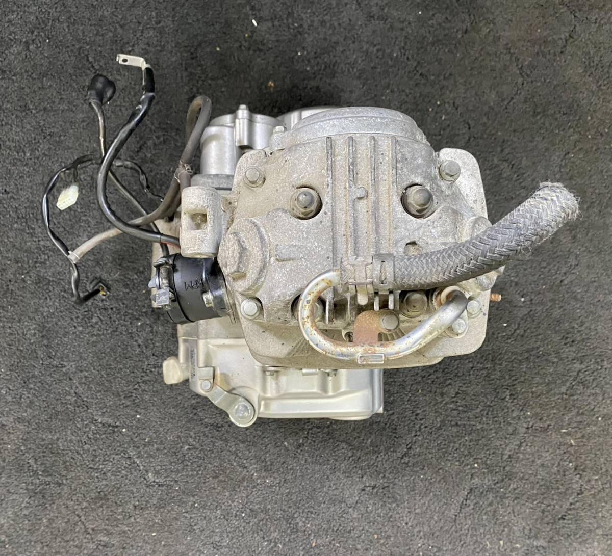 送料P [KX 11695]即決!!FTR223 純正エンジン本体!!実働車外し!!検索)