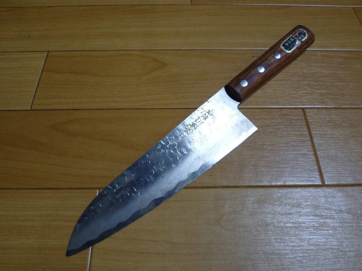 義定作 京刃物 手打 保津川 三徳包丁 庖丁 料理 和 45(三徳包丁、万能包丁)|売買されたオークション情報、yahooの商品情報を ...