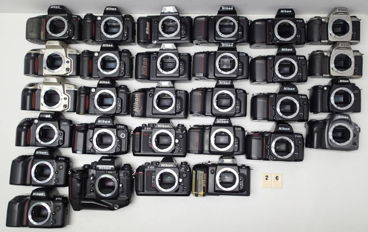 M26D Nikon ニコン 一眼レフ AF オートフォーカス フィルムカメラ 大量 ２９台 F4 F80 90 F-601QD F-801S PRONEA600i 等ジャンク