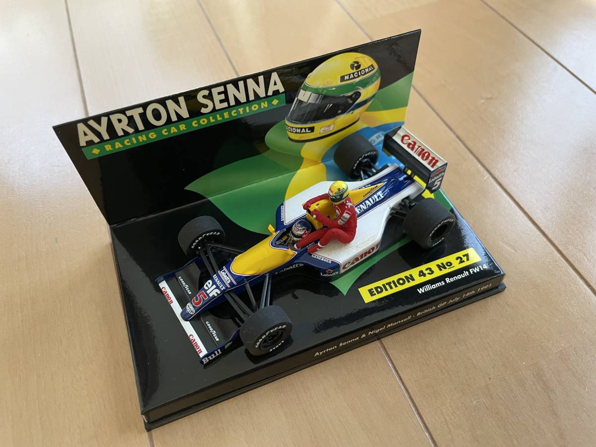 □MINICHAMPS(1/43)F1 WILLIAMS RENAULT FW14 #5 N.MANSELL & A.SENNA