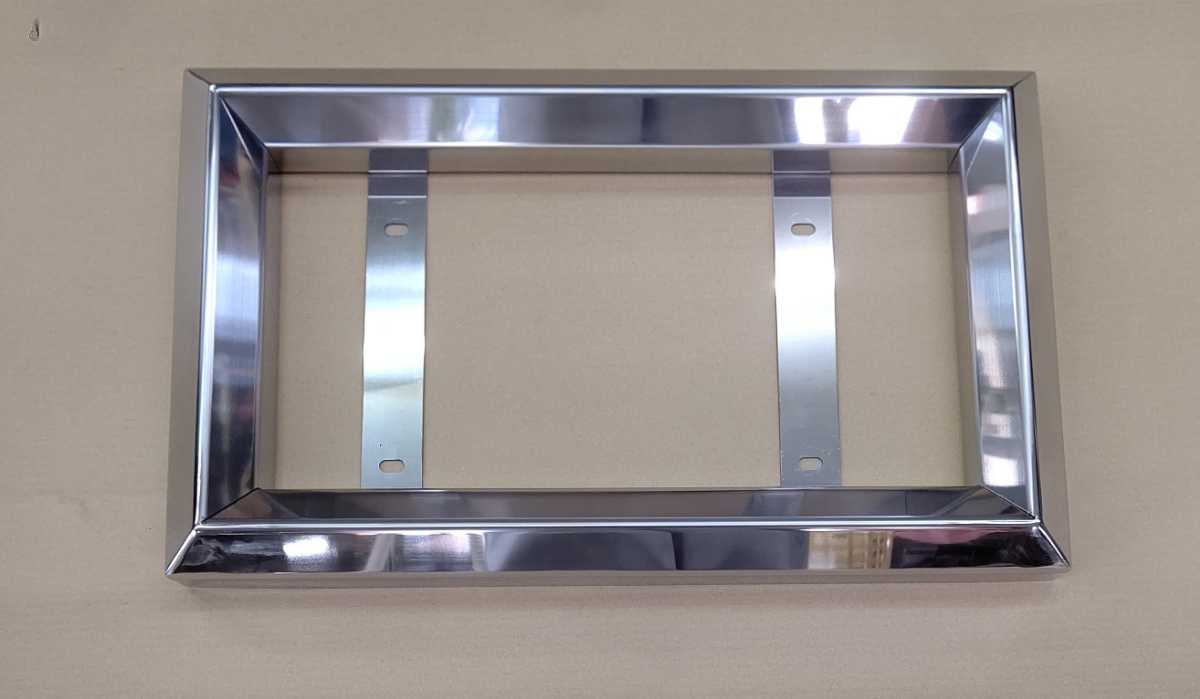 大型用ナンバー枠 ステンレス製40角タイプ デコトラ レトロ 40角おこし