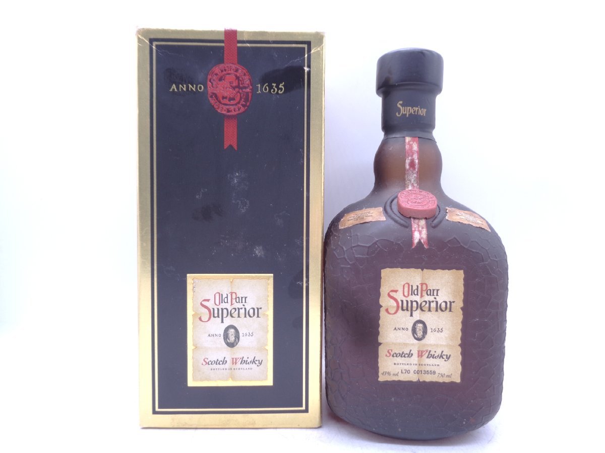 オールドパー スペリオール スコッチ ウイスキー 750ml 43% 古酒 未開