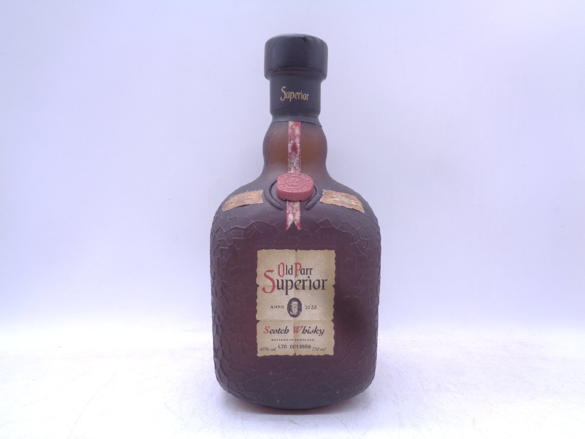 【未開栓古酒】◆オールドパー スペリオール スコッチ ウイスキー 箱付 オールドパー スペリオール スコッチ ウイスキー 750ml 43% 古酒 未開