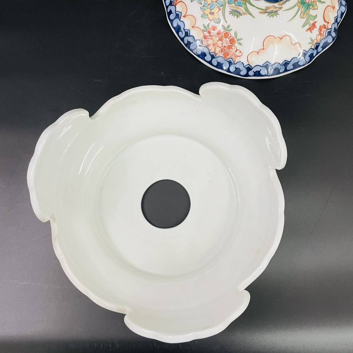 古美術品 有田焼 色絵美人金彩花鳥紋図 壺 沈香壺 特大約70cm 検)飾壷