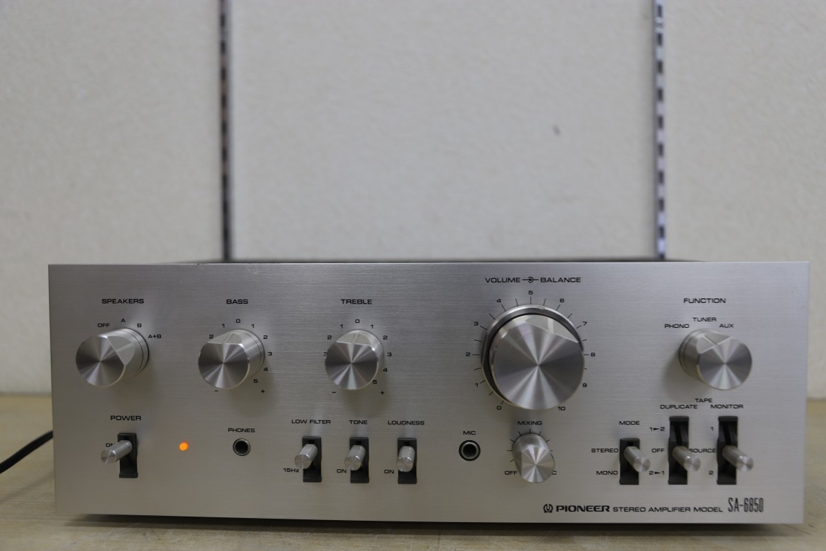 pioneer SA-6850 整備品 PIONEER プリメインアンプ SA-6850整備品