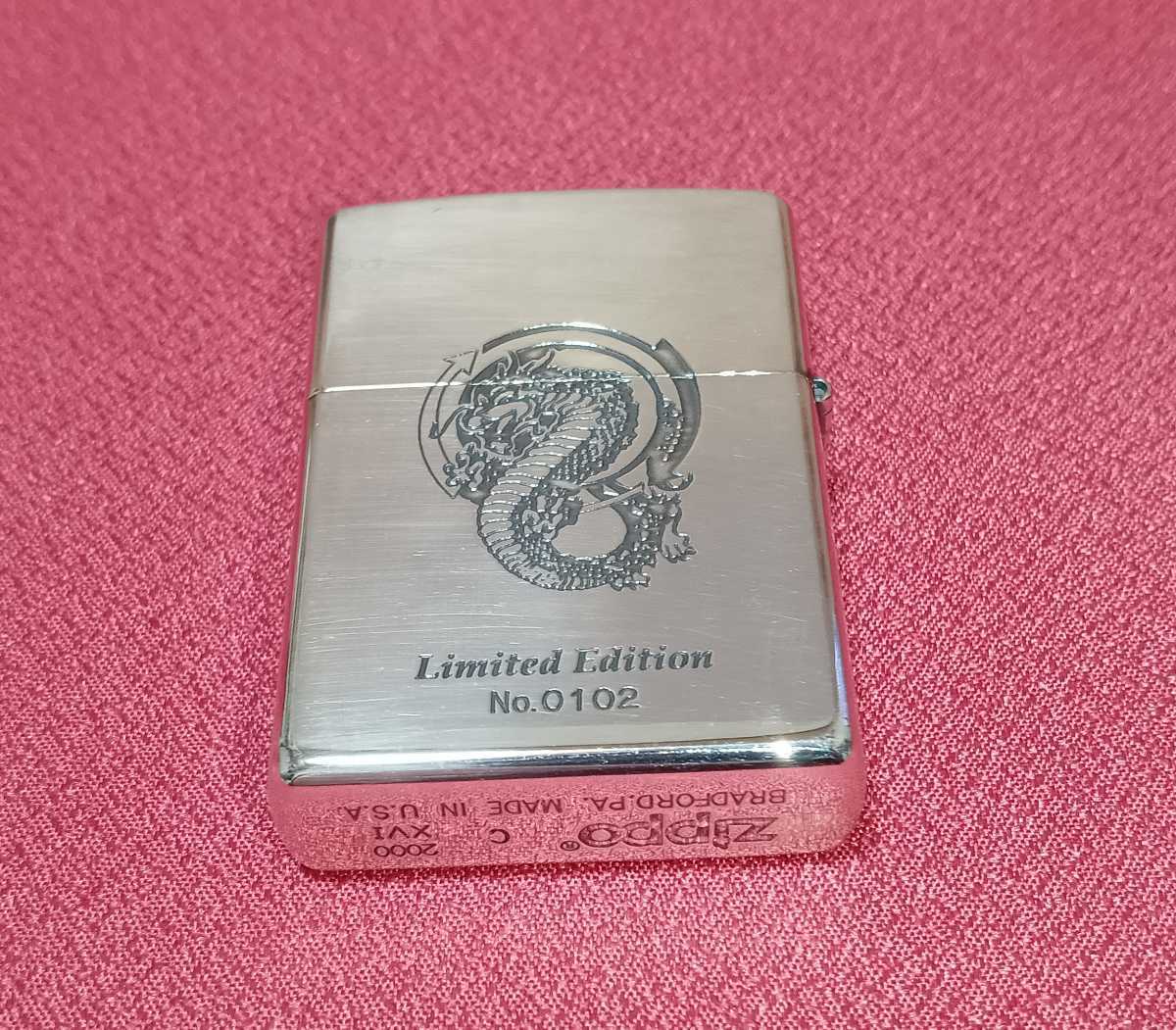 Zippo/ジッポー ブルースリー 龍 2000年製 BRUCE LEE シリアルNo.0102 