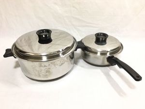 インコア、ステンレス鍋セット 蓋付き 蒸し器付き8個セット 