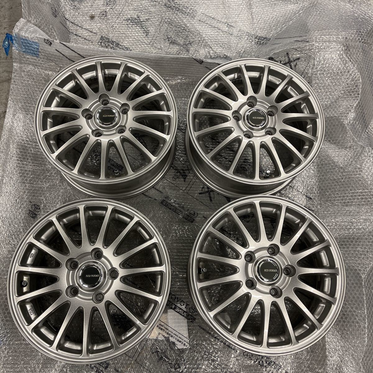 15×6J＋53 PCD114.3 5穴　ブリジストン　エコフォルム　4本