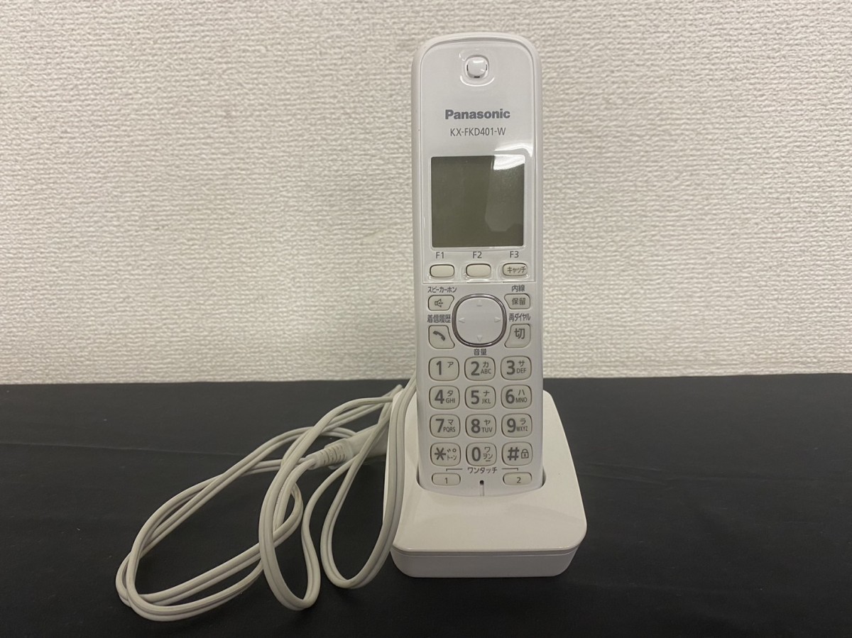 Panasonic KX-FKD401-W 子機 充電器 未使用バッテリー付き Panasonic KX-FKD401-W 子機 充電器 未使用バッテリー付き