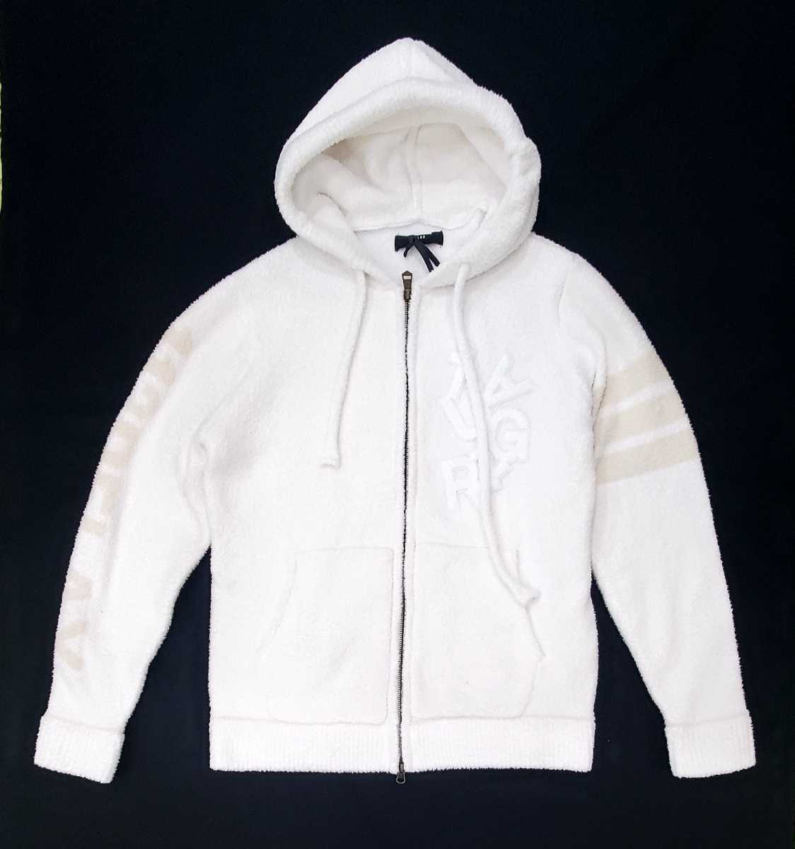 【SALE】1PIU1UGUALE3 RELAX シャギーニットパーカー WHITE L USK-22020