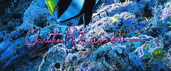 【真作】【WISH】ラッセン C.R. Lassen「マザーズ ラブ」アータグラフ キャンバス仕様 30号 大作 証明シール ◆イルカ　 #23012581_7