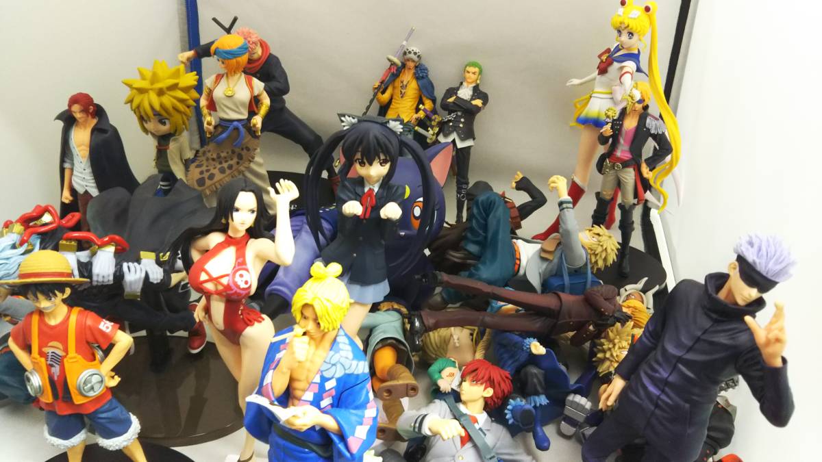 ジャンク 箱なしフィギュアまとめ売りワンピース 呪術廻戦 ヒロアカ 