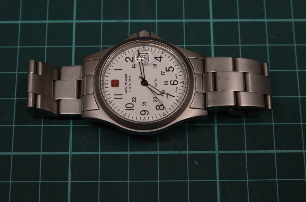 送料185円～ SWISS MILITARY スイスミリタリー HANOWAハノワ 中古美品 
