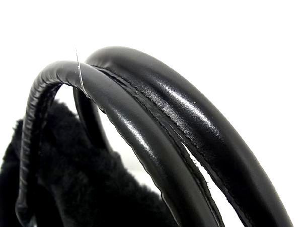 1円 DOLCE&GABBANA ドルチェ&ガッバーナ ファー トートバッグ ショルダーバッグ 肩掛け レディースブラック系 AH1172オキ