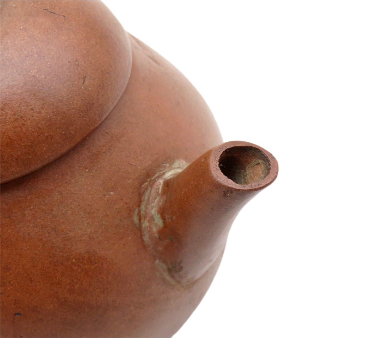 Z205 時代 朱泥紫砂 煎茶 朱泥急須 茶壷 茶器 唐物 茶道具 幅: