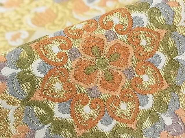 六通柄袋帯 服部織物謹製 唐織 着物屋こころ□西陣 平和屋-こころ店