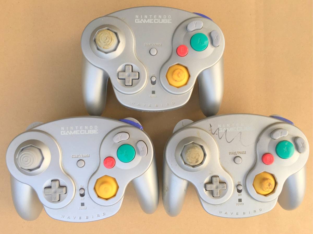 ★ゲームキューブ ウェーブバード 本体 コントローラ セット 中身 ジャンク まとめて ニンテンドー