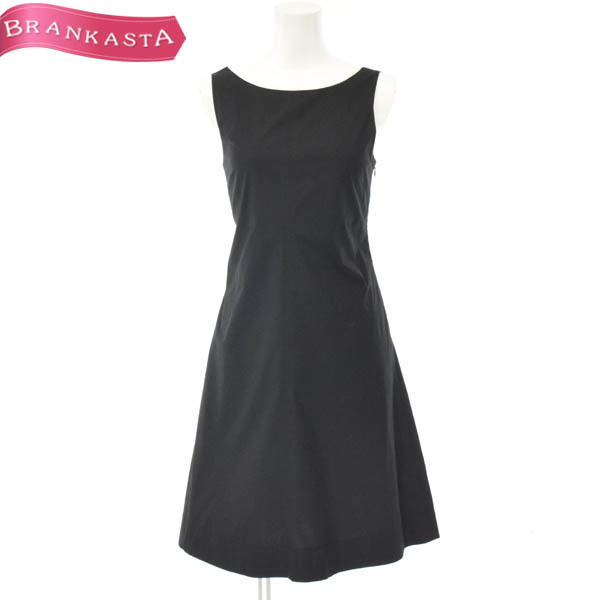 Theory/セオリー レディース ミモレ ミディ丈 ワンピース ノースリーブ バックコンシャス コットン ストレッチ [大感謝祭]★23RO83