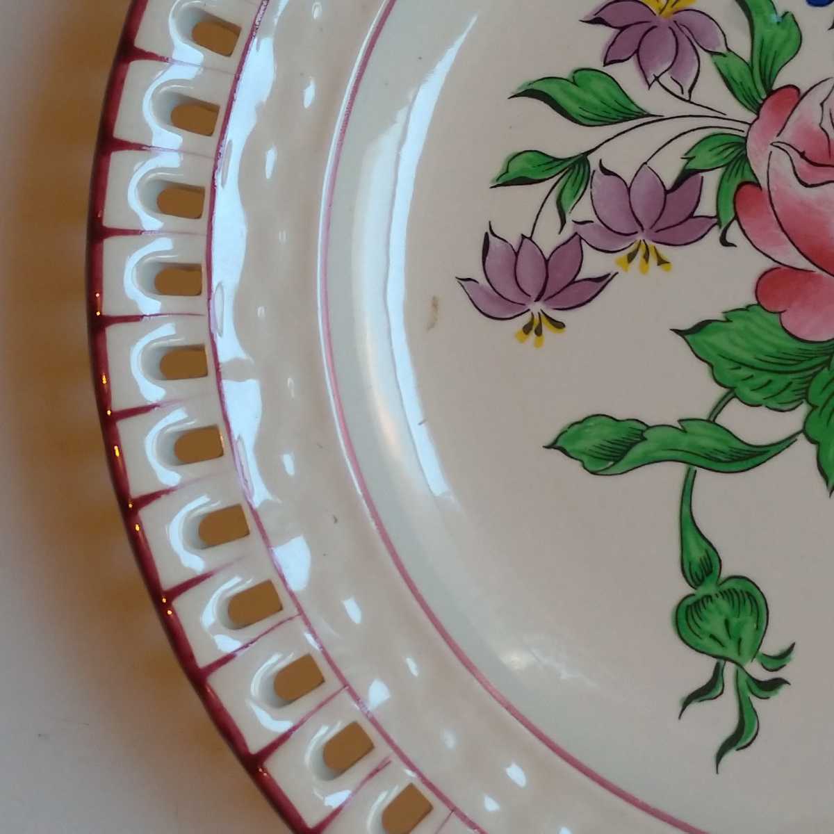 フランスブロカント購入 Luneville リュネヴィル 平皿 パニエプレート
