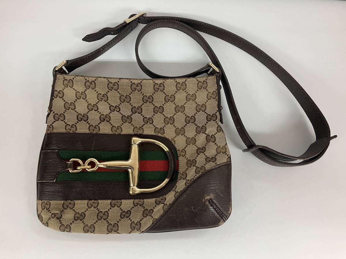 GUCCI ショルダーバッグ　シェリーライン　ホースビット　ショルダー