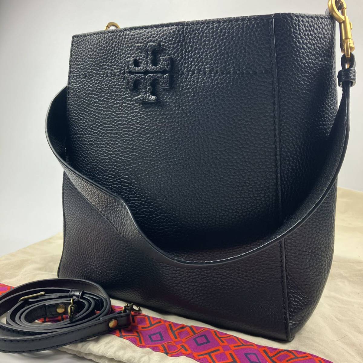 1円【極美品】 トリーバーチ Tory Burch スモールバケット マック 